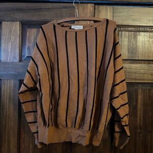 Philosophy Drop Sleeve Striped Sweater